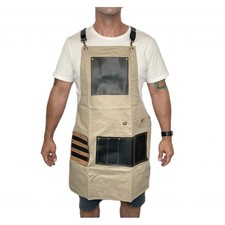 Empire Barber Apron Tan   Professional Barber Tool Apron