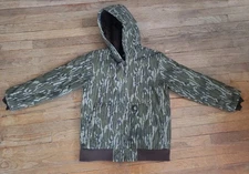Carhartt OJ8569-B Mossy Oak Bottomland Camo Insulated Hooded Jacket L 14-16 EUC