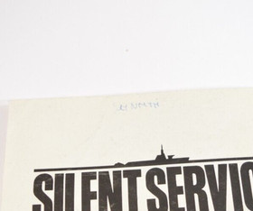 Notice Silent Service Nintendo Nes  Pal Fah original Booklet authentic