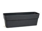Stefanplast Plastic Flower Box With Water Reservoir, 50Cm, Anthracite