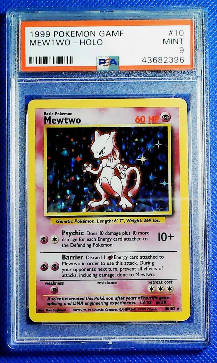 Pokmon TCG Base Set Mewtwo Grade 9 Individual Collectible Card Game Cards  for sale - eBay