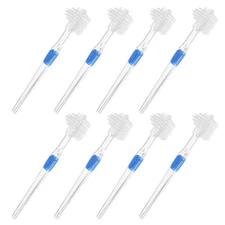 8 Pcs Elderly Dentures Toothbrush Small Dental Brushes Extra Strong Partial