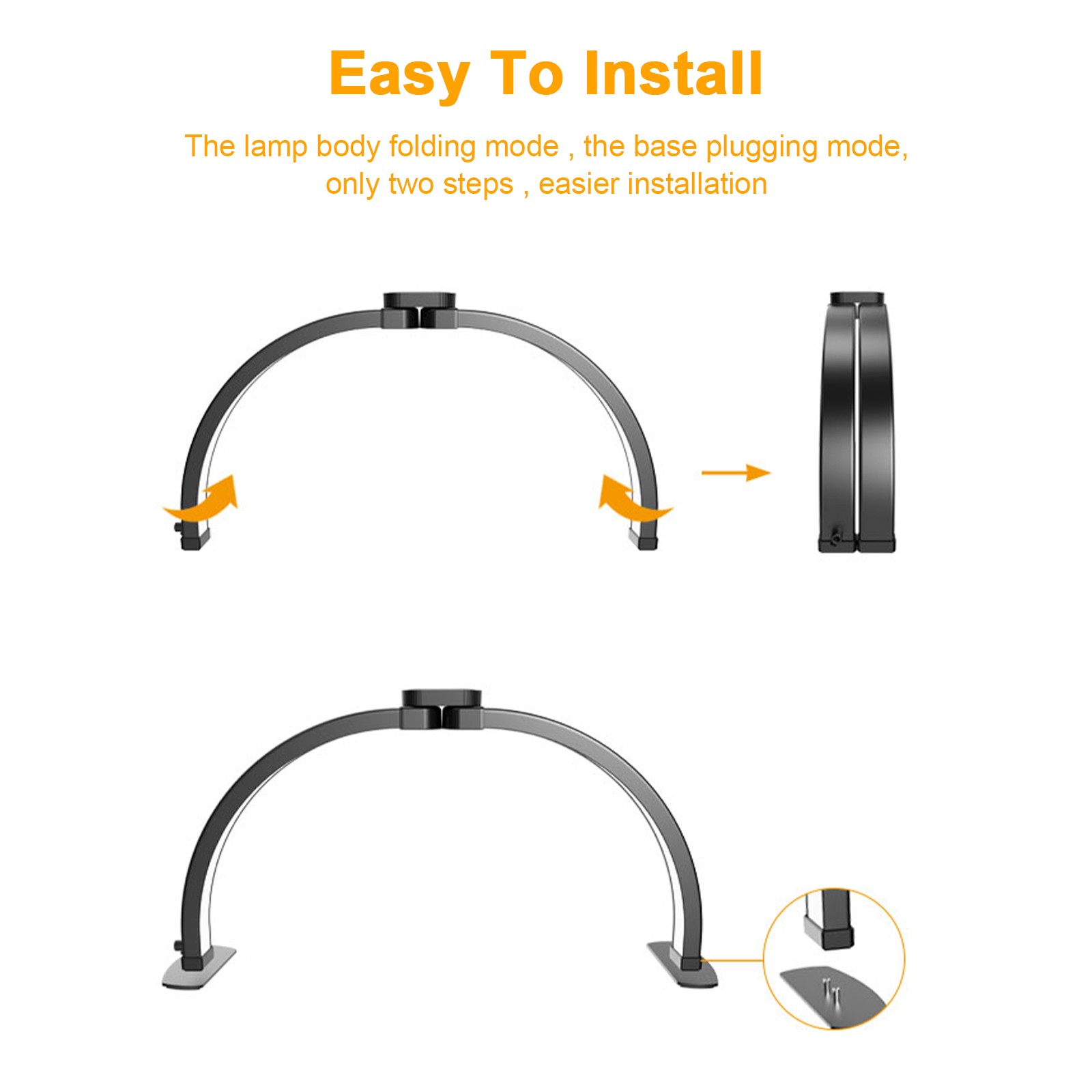 Adjustable Nail Table Lamp With 10 Levels Of Brightness