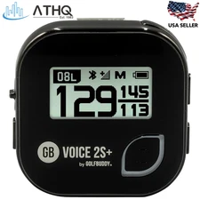 GolfBuddy Voice 2S+ Talking GPS Golf Rangefinder Black GB7-VOICE2-S+-BLACK NEW