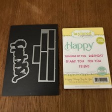 Taylored Expression Combo Happy Stamp Joy To You Birthday Friend Stamp Dies