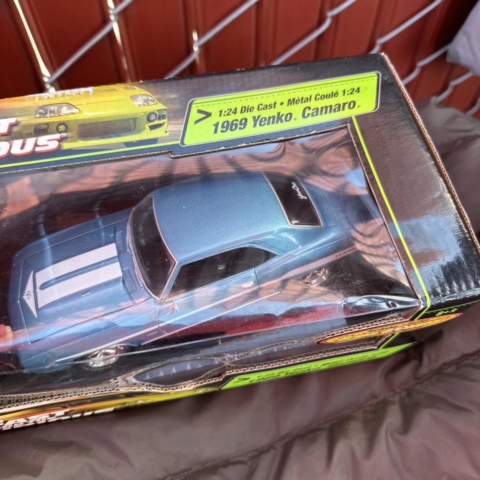 Joyride RC2 The Fast and Furious 1:24 1969 YENKO CAMARO with BRIAN Figure READ - Image 3 of 4