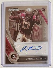 Joshua Kaindoh 2021 Panini Prizm Draft Picks Auto Gold Florida State Seminoles 