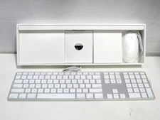 Apple A1243 Aluminum Wired Keyboard A1152 Wired Mouse Combo New