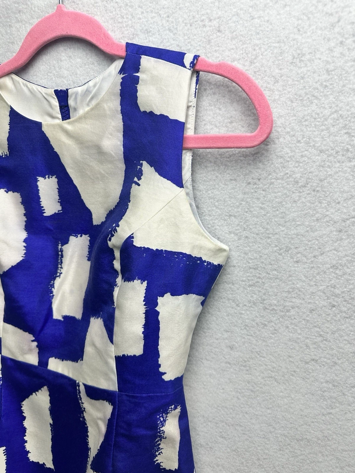 Abito da cocktail donna Kate Spade taglia 2 misto seta stampa astratta zip us intime ottimeioni