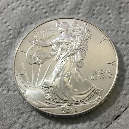2015 American Silver Eagle 1 Troy Oz .999 Fine Silver ~ Always In Capsule