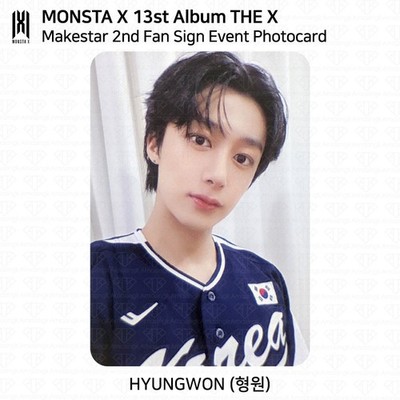 MONSTA X ミニョク star  当選者トレカ サイン入り MONSTA X The 13th Mini Album THE X Makestar 2nd Fan Sign Event