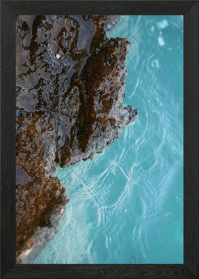 Felsen Abstrakt Makro Ansicht Gerahmtes Wandbild Poster Leinwanddruck Bild