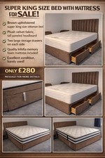 Super King Size Bed with Mattress