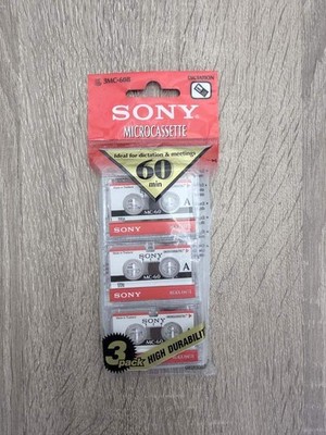 Sony Microcassette MC-60 Set mit 3 Stück 60 min   neu