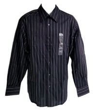 Concepts by Claiborne Men's Size XL Striped Button Down Long Sleeve Dress Shirt