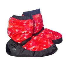 Bloch Linna & Max Dance Warm Up Booties Red Tie-Dye Size Small