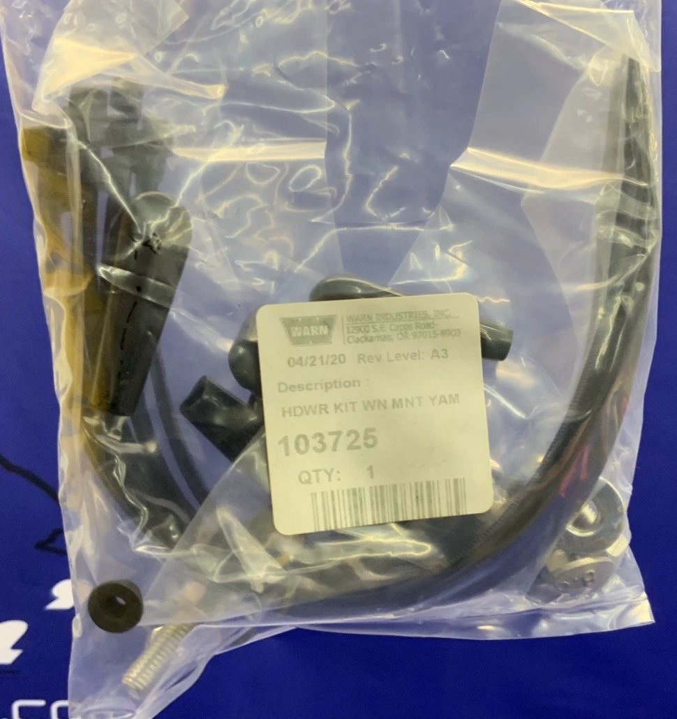 WARN Winch Mount Kit for VRX Winch Yamaha Wolverine X4 18-19 OEM DBY-10372-00-00