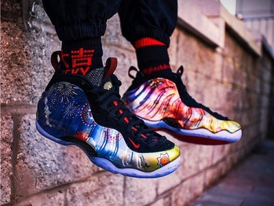 Nike Air Foamposite Lunar Year Men's Sneakers Size 12 (UA) CUSTOM 