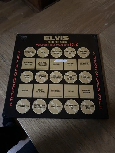 VINTAGE ELVIS PRESLEY THE OTHER SIDES WORLDWIDE GOLD AWARD HITS VOL. 2 VINYL