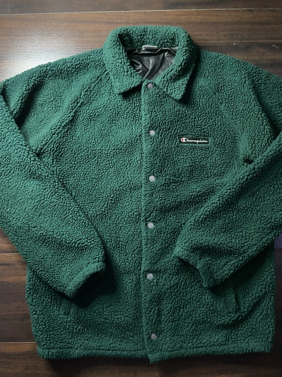 90s champion fleece jacket sz/M message for measurement