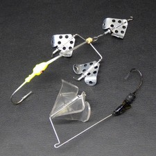 Daiwa Spinner Bait Set of 2, 14g/12g, No Skirt, Fishing Lure, Stock