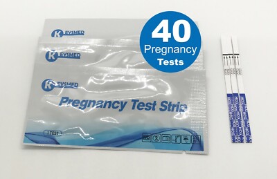 Pregnancy Test Strips (HCG), 40-count 