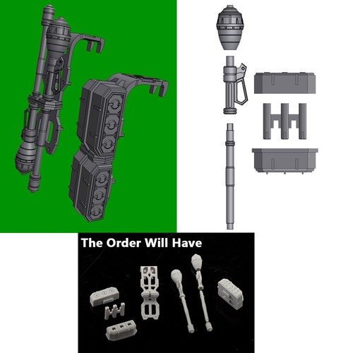 1/144 30MM HG RG Gunpla Gundam Modelo Arma Detalle Parte Cañón Modelo Kit Set - Imagen 34 de 41