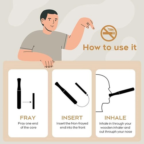 Quit Smoking Inhaler Stick Essential Oil Stainless Steel Personal Diffuser _wa - 第 9/20 張圖片