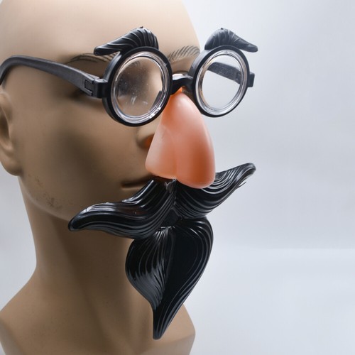 Zarte Brille tendance im Fake Schnurrbart Design für Halloween Kostümparty Neu