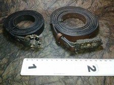 2CM LEATHER BELT BUCKLE 2 rpm black brown handmade vintage BELT BUCKLE ME8