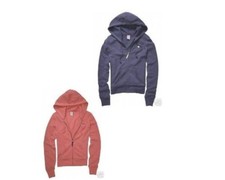 NWT Aeropostale Solid Zip Front Hoodie with Butterfly logo