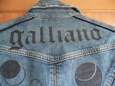 Rara giacca denim vintage John Galliano Runway. ..taglia 26/40. Italia.