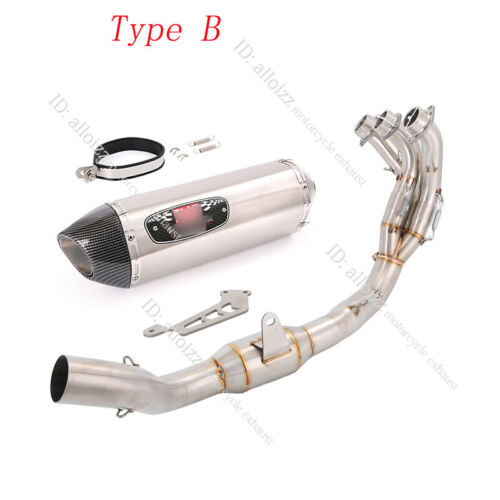 For Yamaha MT-09 2021-2024 Exhaust System Front Link Pipe 2"Muffler Silencer - Picture 7 of 10