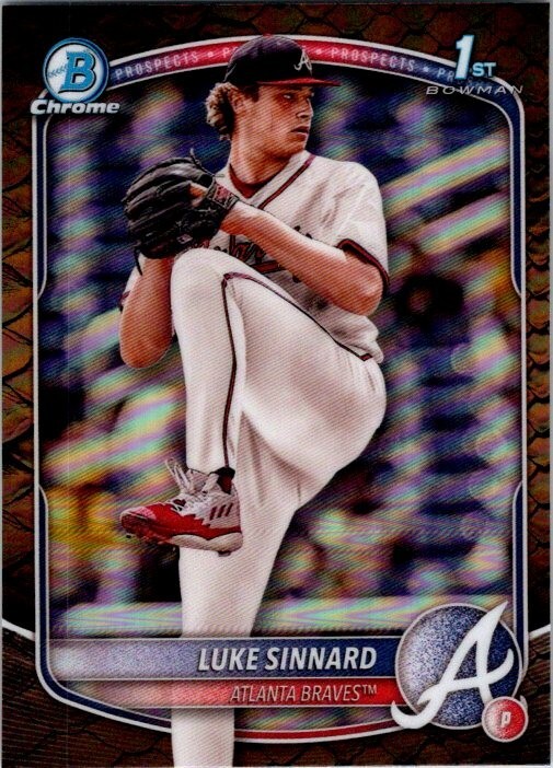 TOPPS MLBカード BOWMAN CHROME IAN SEYMOUR RAYS 036/250 #CDA-IS 送料無料 中古 IT2 2025 Bowman Chrome Reptilian Refractor #BCP-62 Luke Sinnard