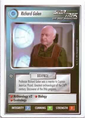 Star Trek CCG Richard Galen Near-Mint/NM Rare   Premier Beta 1995