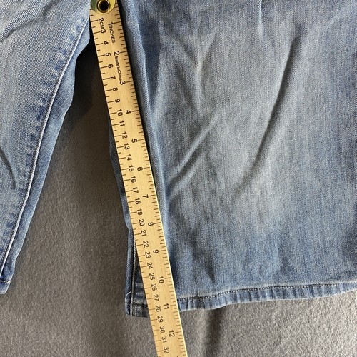 Levis Szorty Damskie 12 Niebieskie 31W Denim Stretch High Rise Bermudy Western - Zdjęcie 5 z 12