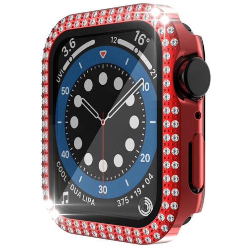 Funda Bling Diamond + protector de pantalla para accesorios del Apple Watch 6 5 4 3 2 1 - Imagen 44 de 76