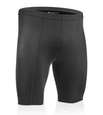 Aero Tech Men's Pro Compression Shorts - Black Unpadded 8 Panel Liner Short