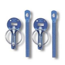 Billet Hood Pins Blue Pair Apc 15.5102