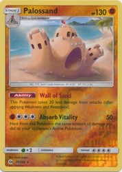 Palossand 75/149 Reverse Holo Rare Sun & Moon Base Set