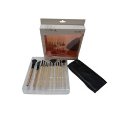 ZOE AYLA 12-PC Professional Make-Up Brush Set with Travel Case