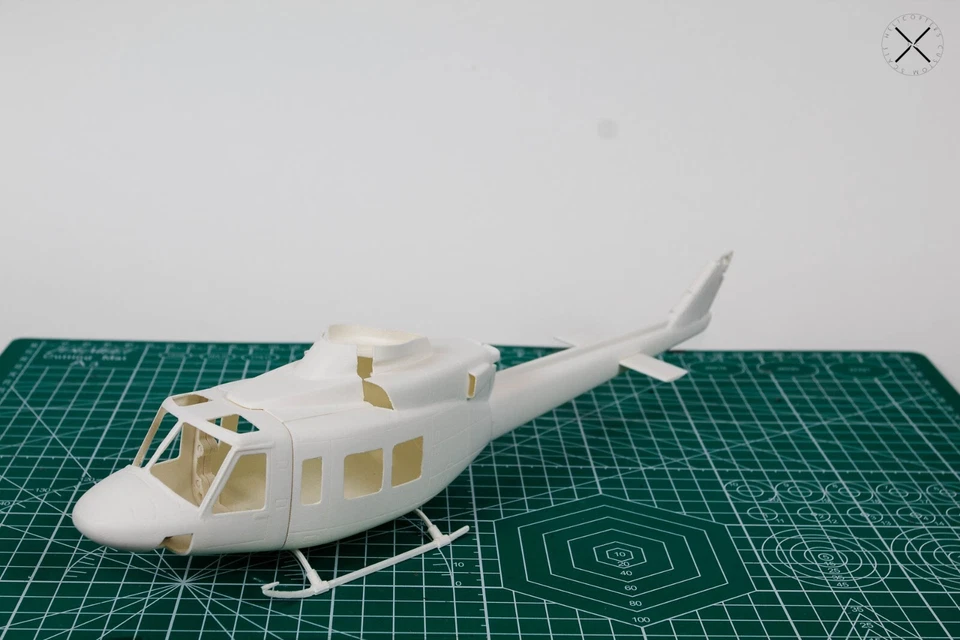 Fuselage kit Bell 412 1:36 for M1 and Others RC Helicopters - Image 2 of 4