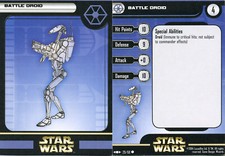 Star Wars Miniatures Clone Strike BATTLE DROID 29 card