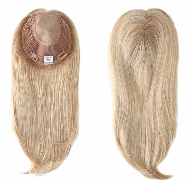 Topper feminino chinês cultículo sistemas de cabelo clipes injeção seda peças superiores TP36 - Imagem 3 de 4