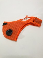 Cycling Air Purifying Face Mask Cover Haze Washable Reusable Filter Color Orange