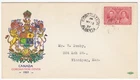 CANADA #237 FIRST DAY COVER CORONATION COVER, CORONATION, ALBERTA CANCEL