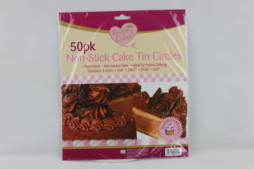Pergamino a prueba de grasa antiadherente Circles Tin Liners Cake 2x50 6, 7, 8 y 9 pulgadas - Imagen 4 de 8