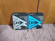 2 sets of tennis string, 16 gauge, Dunlop Iconic and Explosive Tour
