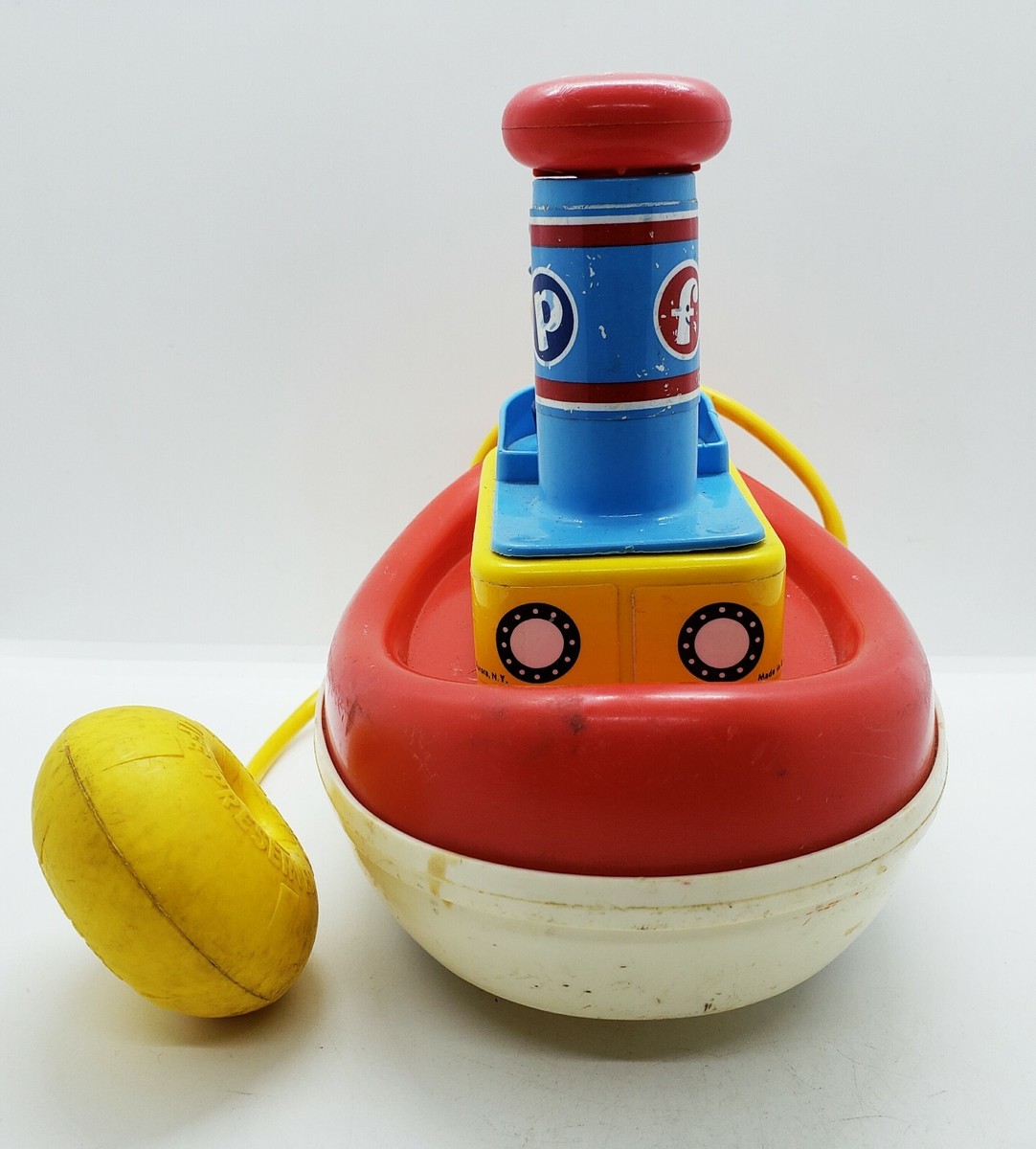 フィッシャープライス　ヴィンテージ　TUGGY TOOTER トイストーリー Vintage Fisher Price TUGGY TOOTER 1967 tug boat toy | eBay