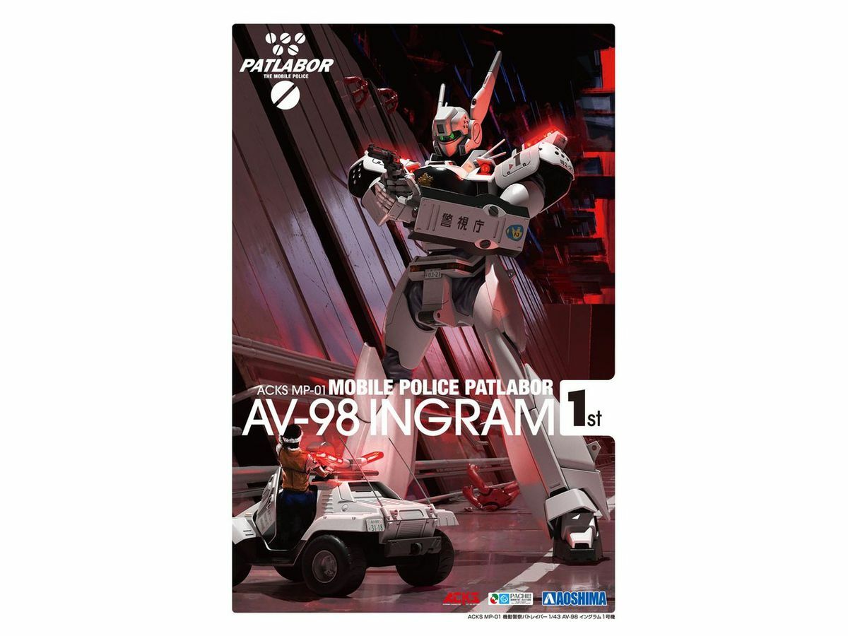 【レア】PATLABOR モバイルポリス グッズ AOSHIMA Mobile Police Patlabor 1/43 AV-98 Ingram 1st Plastic Model